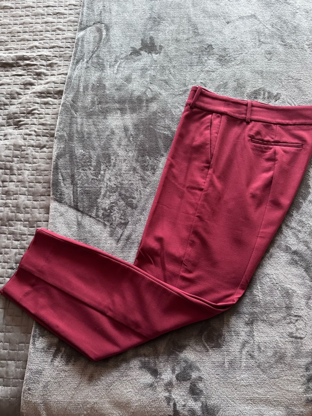 J Crew Cranberry Tapered Pant